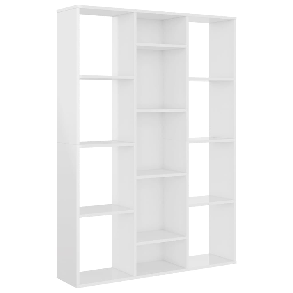 Room Divider/Book Cabinet High Gloss White 100x24x140 cm Chipboard- Room Dividers - HomeShopIreland - Home Shop Ireland - Room Dividers - Room Divider/Book Cabinet High Gloss White 100x24x140 cm Chipboard