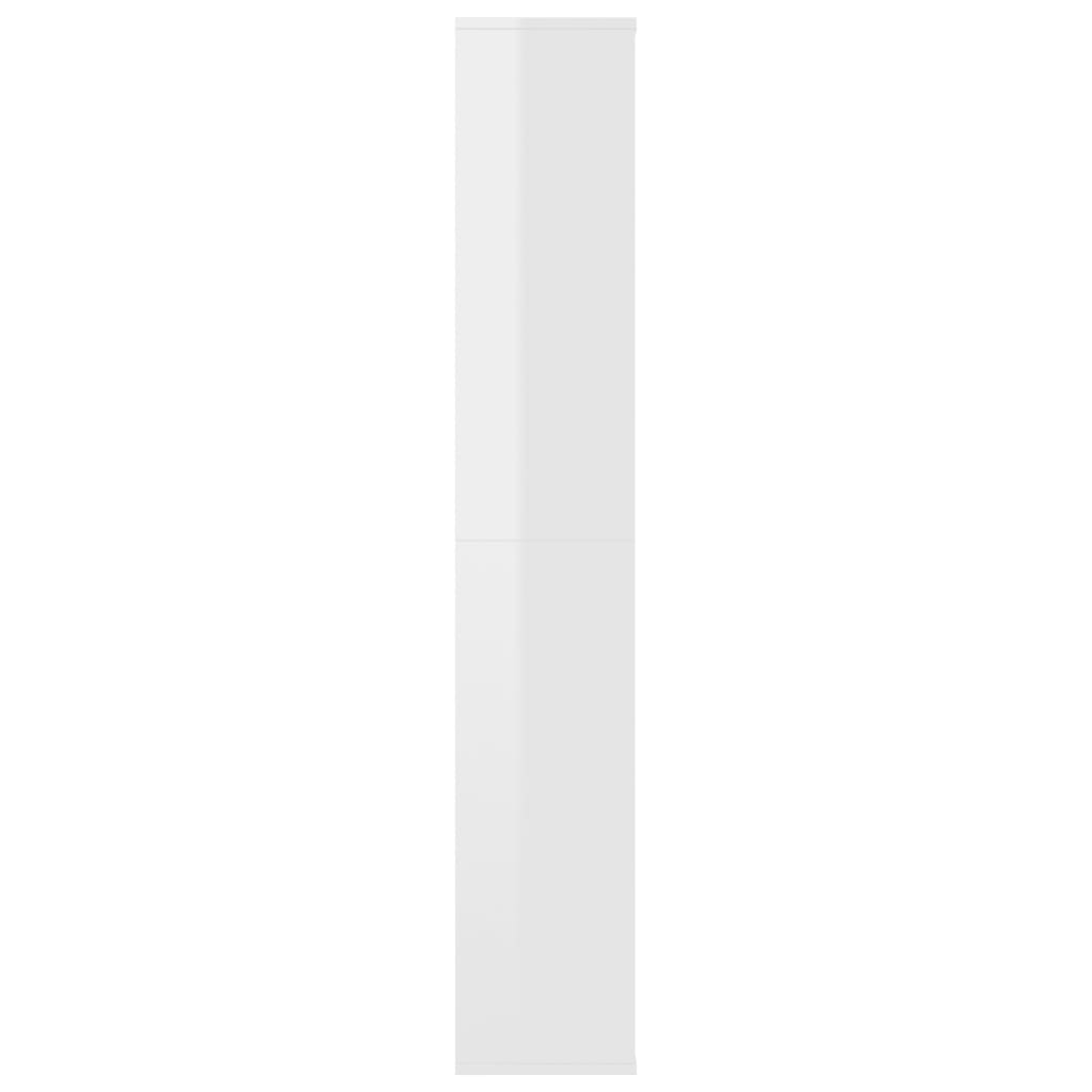 Room Divider/Book Cabinet High Gloss White 100x24x140 cm Chipboard- Room Dividers - HomeShopIreland - Home Shop Ireland - Room Dividers - Room Divider/Book Cabinet High Gloss White 100x24x140 cm Chipboard