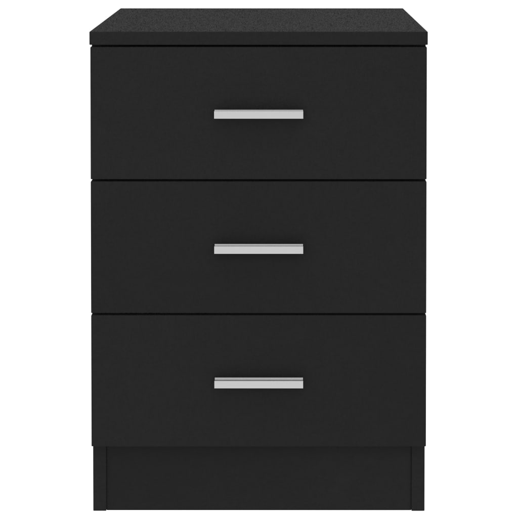 Bedside Cabinet Black 38x35x56 cm Chipboard- Bedside Tables - HomeShopIreland - Home Shop Ireland - Bedside Tables - Bedside Cabinet Black 38x35x56 cm Chipboard