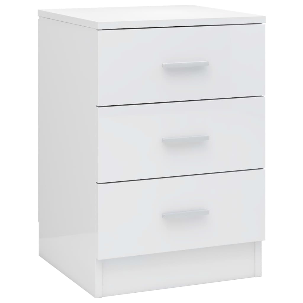Bedside Cabinet High Gloss White 38x35x56 cm Chipboard- Bedside Tables - HomeShopIreland - Home Shop Ireland - Bedside Tables - Bedside Cabinet High Gloss White 38x35x56 cm Chipboard