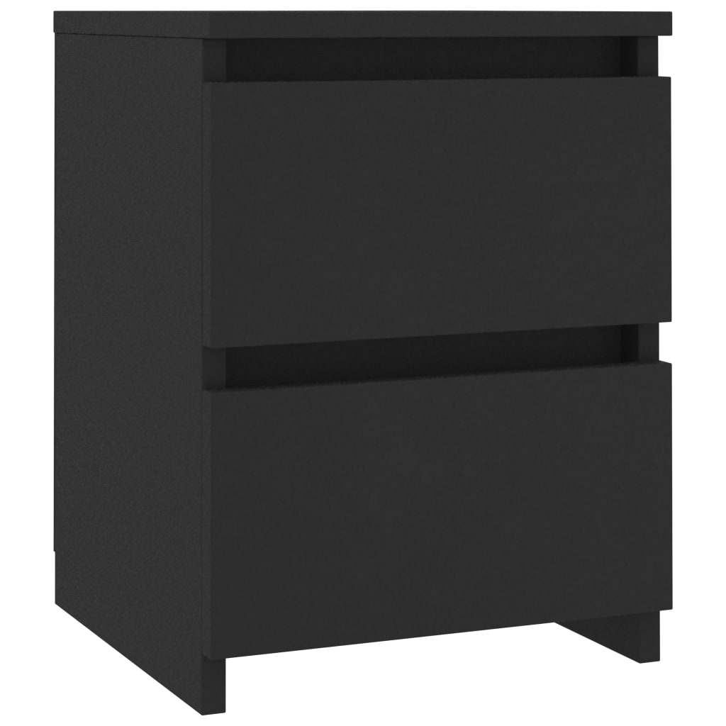 Bedside Cabinets 2 pcs Black 30x30x40 cm Chipboard- Bedside Tables - HomeShopIreland - Home Shop Ireland - Bedside Tables - Bedside Cabinets 2 pcs Black 30x30x40 cm Chipboard