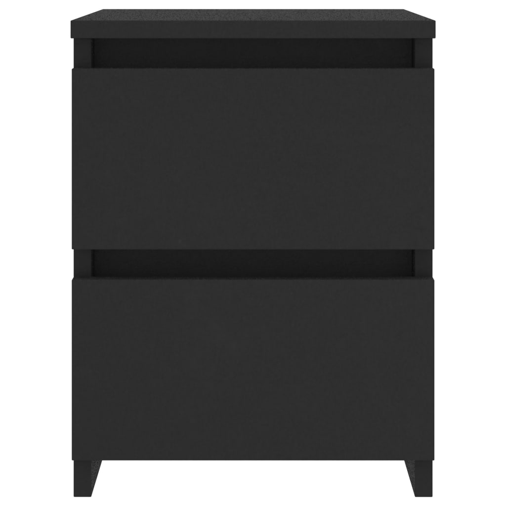 Bedside Cabinets 2 pcs Black 30x30x40 cm Chipboard- Bedside Tables - HomeShopIreland - Home Shop Ireland - Bedside Tables - Bedside Cabinets 2 pcs Black 30x30x40 cm Chipboard
