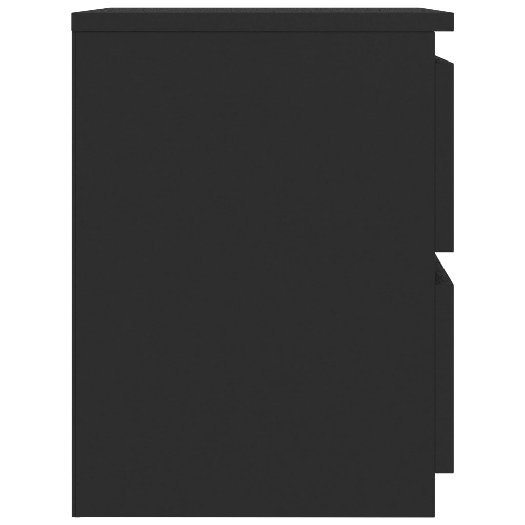 Bedside Cabinets 2 pcs Black 30x30x40 cm Chipboard- Bedside Tables - HomeShopIreland - Home Shop Ireland - Bedside Tables - Bedside Cabinets 2 pcs Black 30x30x40 cm Chipboard