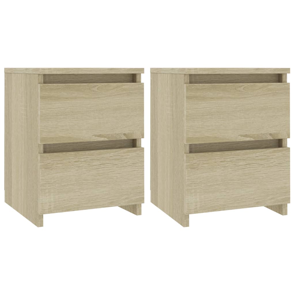 Bedside Cabinets 2 pcs Sonoma Oak 30x30x40 cm Chipboard- Bedside Tables - HomeShopIreland - Home Shop Ireland - Bedside Tables - Bedside Cabinets 2 pcs Sonoma Oak 30x30x40 cm Chipboard