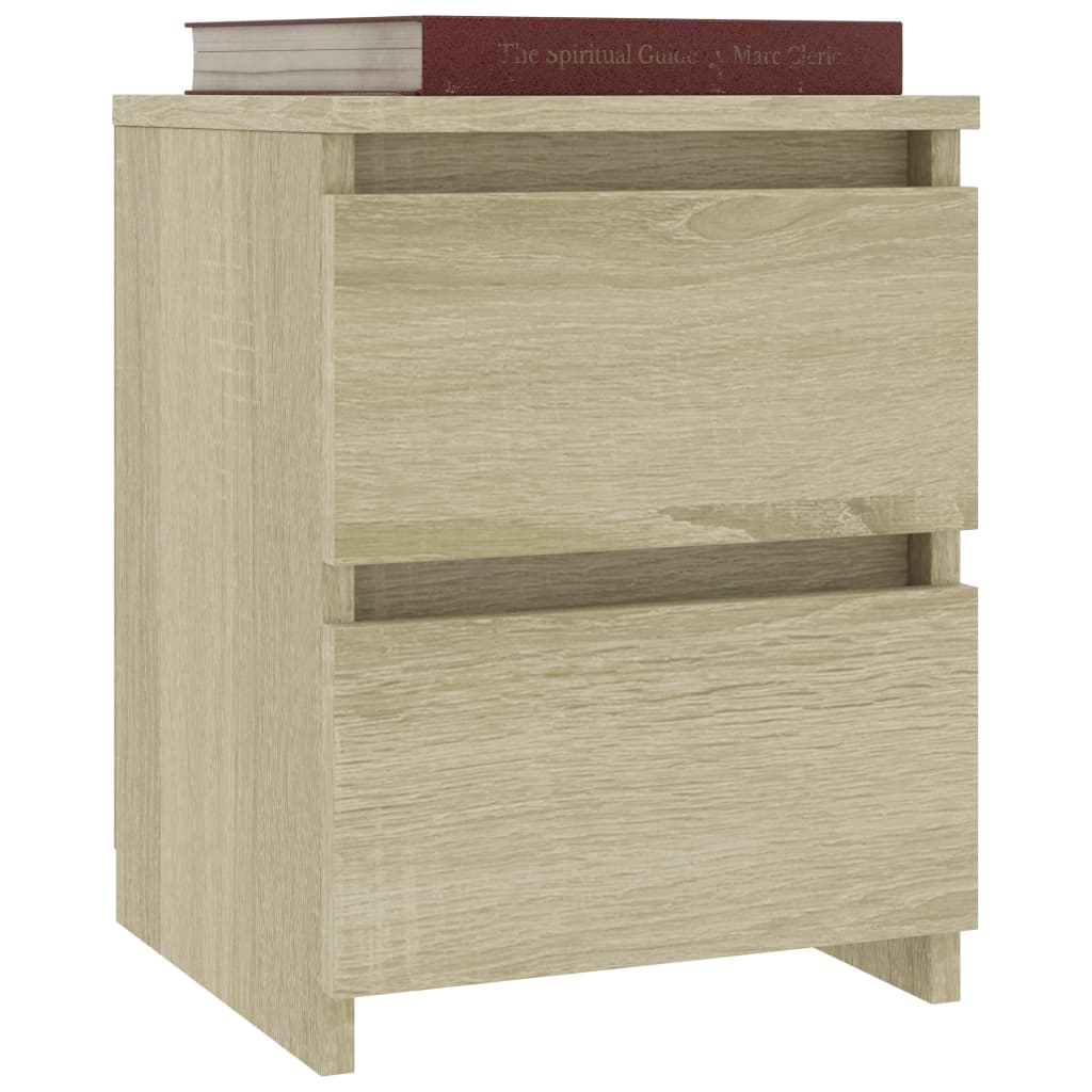 Bedside Cabinets 2 pcs Sonoma Oak 30x30x40 cm Chipboard- Bedside Tables - HomeShopIreland - Home Shop Ireland - Bedside Tables - Bedside Cabinets 2 pcs Sonoma Oak 30x30x40 cm Chipboard