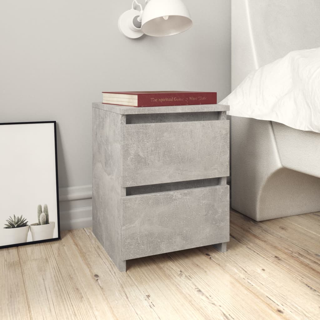 Bedside Cabinet Concrete Grey 30x30x40 cm Chipboard- Bedside Tables - HomeShopIreland - Home Shop Ireland - Bedside Tables - Bedside Cabinet Concrete Grey 30x30x40 cm Chipboard