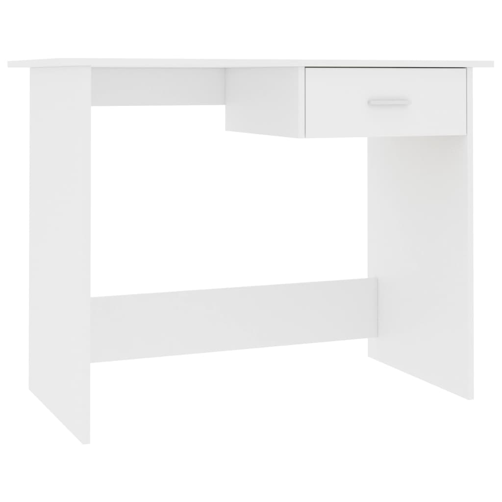 Desk White 100x50x76 cm Chipboard- Desks - HomeShopIreland - Home Shop Ireland - Desks - Desk White 100x50x76 cm Chipboard