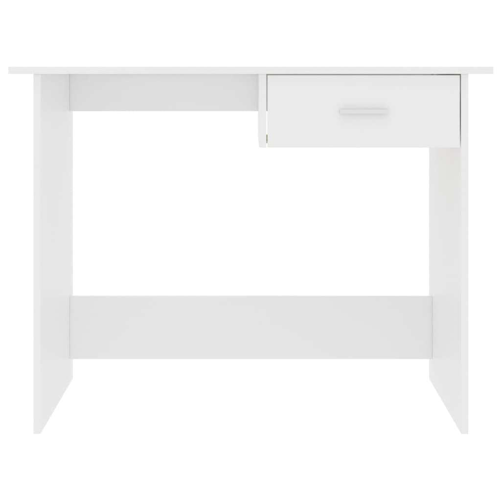 Desk White 100x50x76 cm Chipboard- Desks - HomeShopIreland - Home Shop Ireland - Desks - Desk White 100x50x76 cm Chipboard