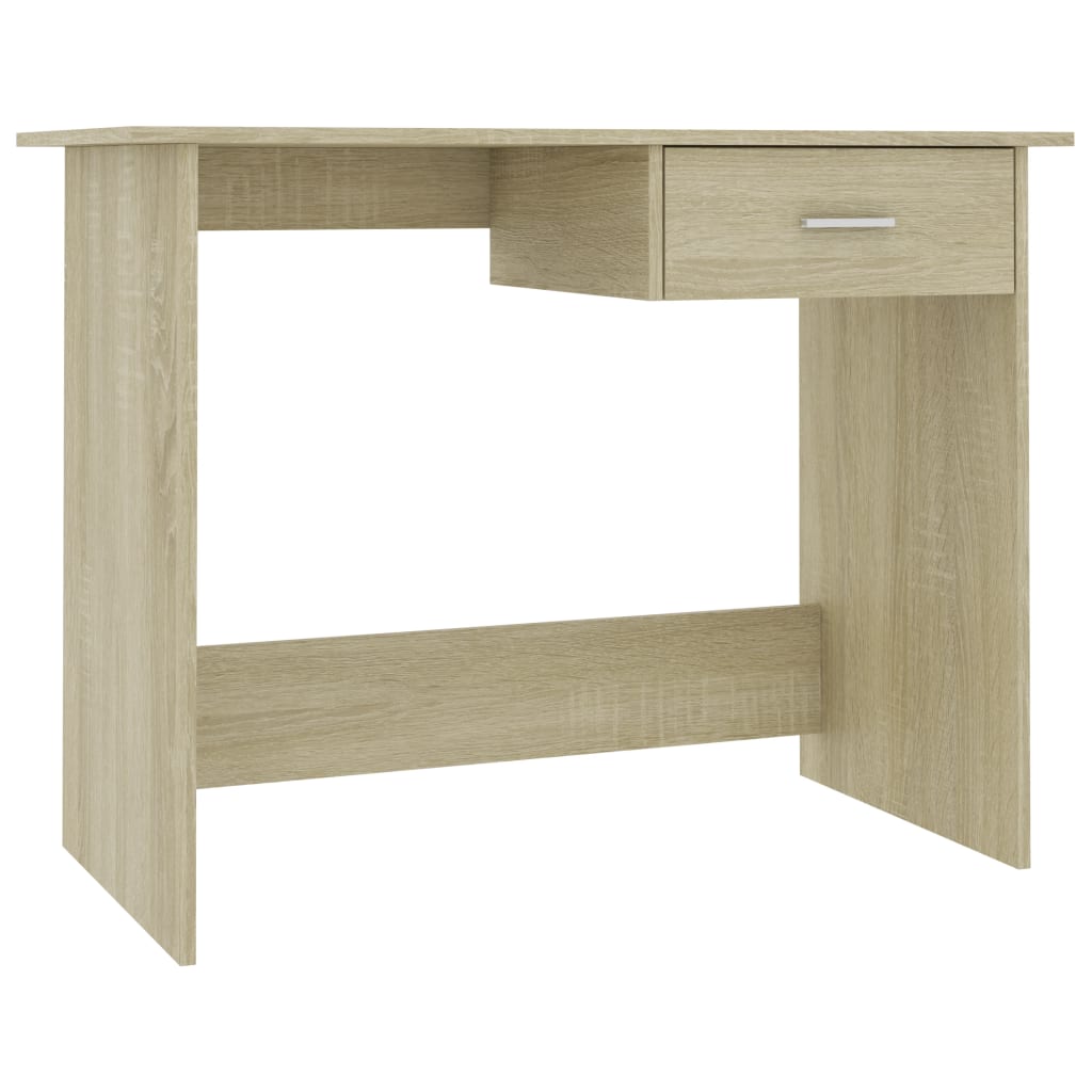 Desk Sonoma Oak 100x50x76 cm Chipboard- Desks - HomeShopIreland - Home Shop Ireland - Desks - Desk Sonoma Oak 100x50x76 cm Chipboard