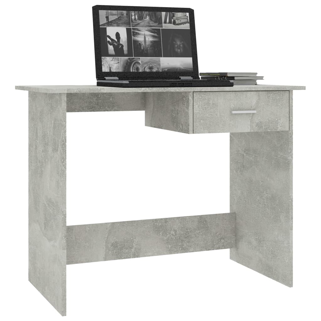 Desk Concrete Grey 100x50x76 cm Chipboard- Desks - HomeShopIreland - Home Shop Ireland - Desks - Desk Concrete Grey 100x50x76 cm Chipboard