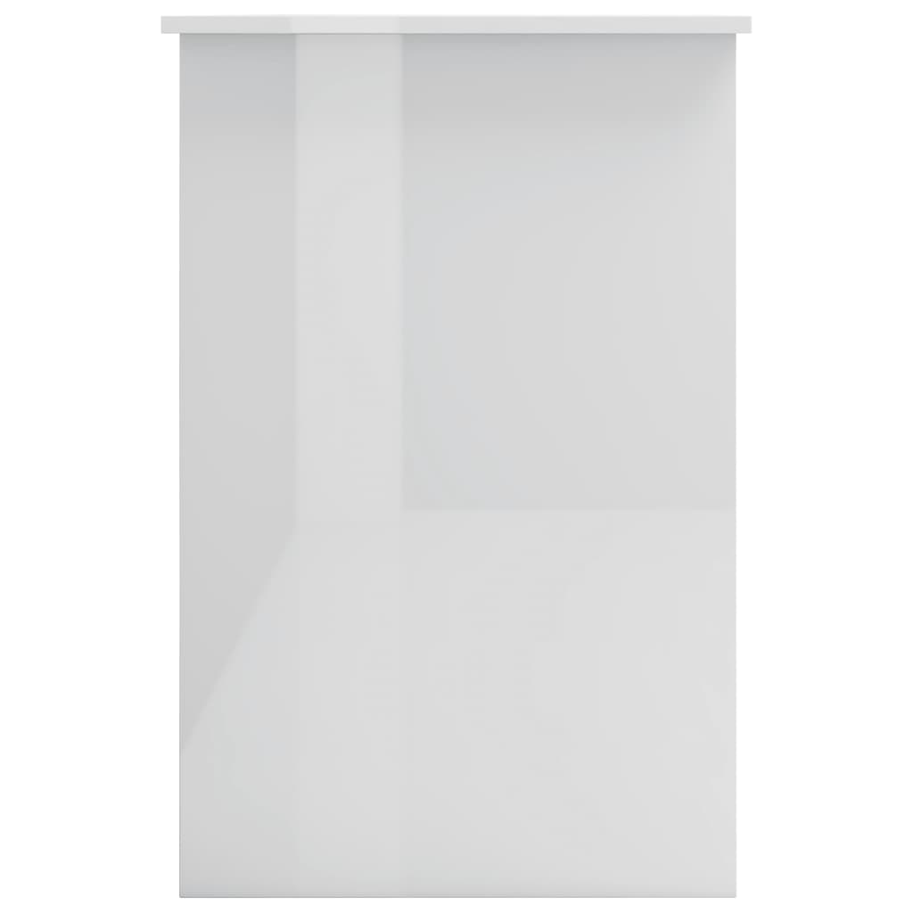 Desk High Gloss White 100x50x76 cm Chipboard- Desks - HomeShopIreland - Home Shop Ireland - Desks - Desk High Gloss White 100x50x76 cm Chipboard