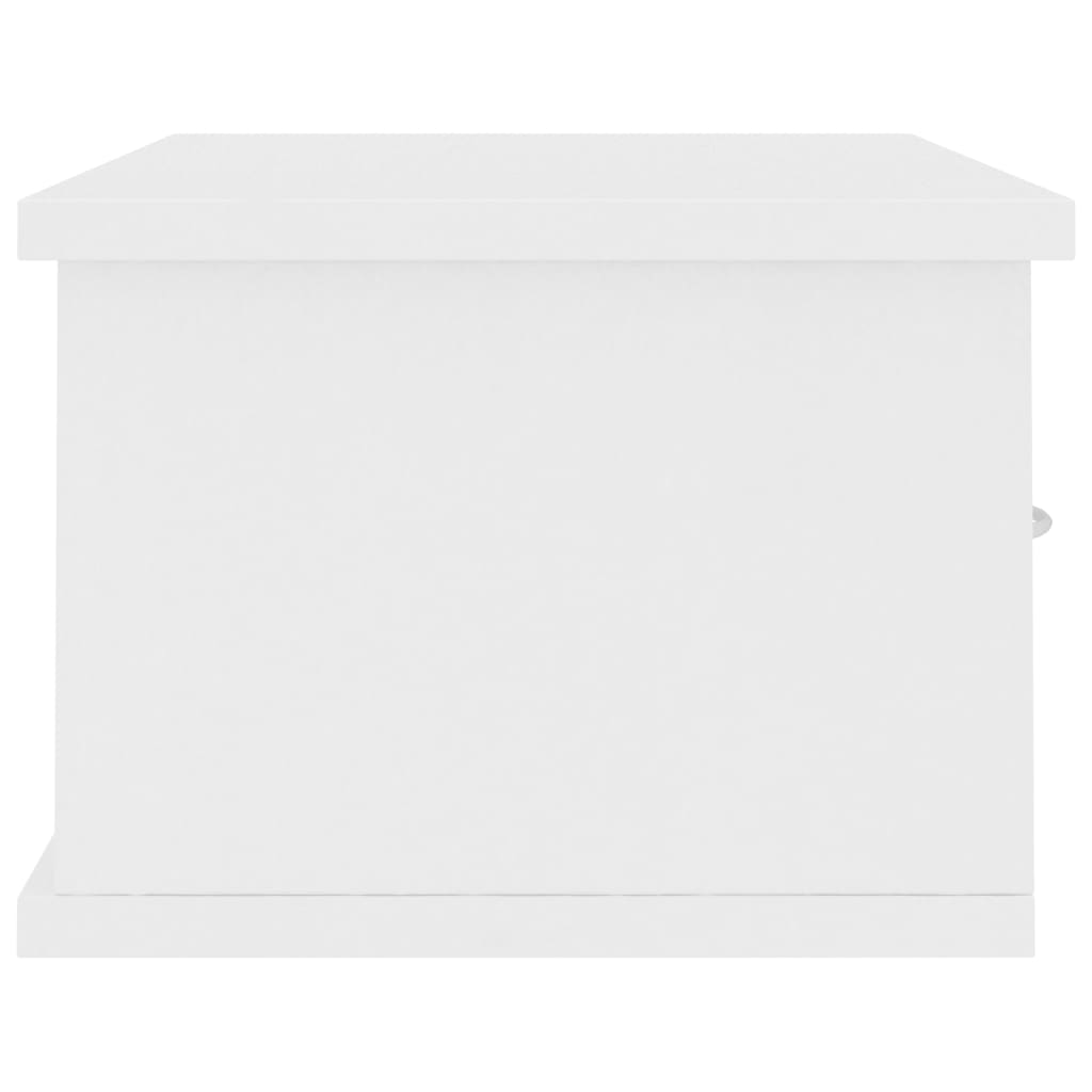 Wall-mounted Drawer Shelf White 60x26x18.5 cm Chipboard- Wall Shelves & Ledges - HomeShopIreland - Home Shop Ireland - Wall Shelves & Ledges - Wall-mounted Drawer Shelf White 60x26x18.5 cm Chipboard