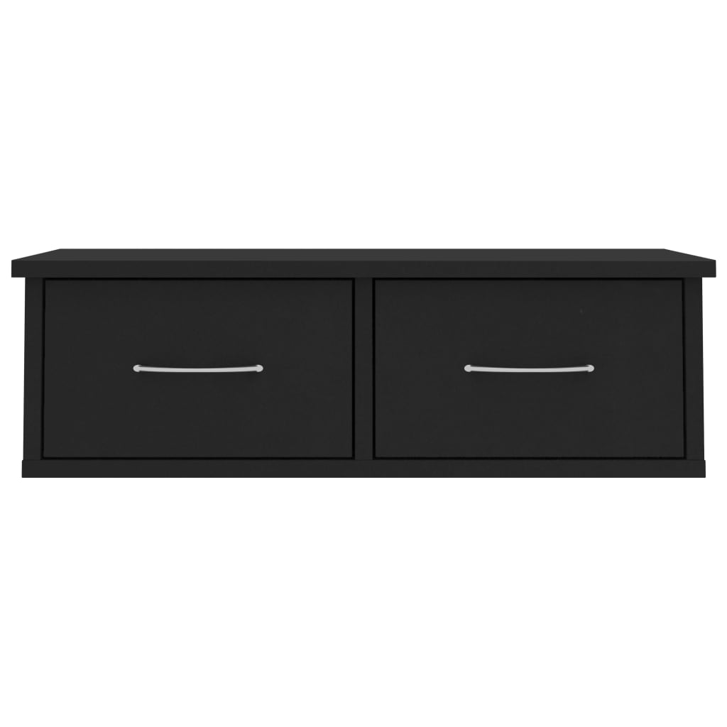 Wall-mounted Drawer Shelf Black 60x26x18.5 cm Chipboard- Wall Shelves & Ledges - HomeShopIreland - Home Shop Ireland - Wall Shelves & Ledges - Wall-mounted Drawer Shelf Black 60x26x18.5 cm Chipboard