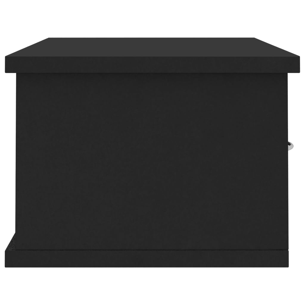 Wall-mounted Drawer Shelf Black 60x26x18.5 cm Chipboard- Wall Shelves & Ledges - HomeShopIreland - Home Shop Ireland - Wall Shelves & Ledges - Wall-mounted Drawer Shelf Black 60x26x18.5 cm Chipboard