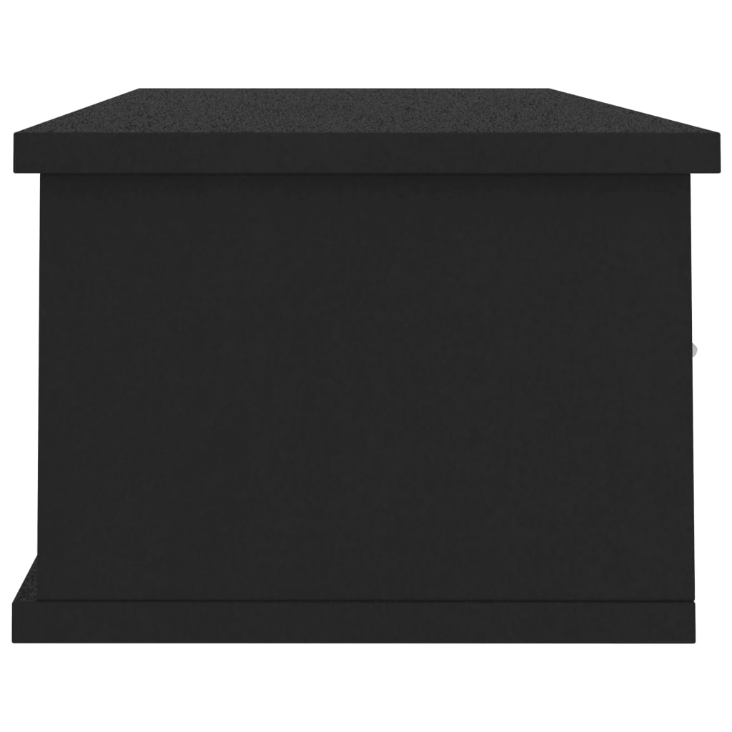 Wall-mounted Drawer Shelf Black 88x26x18.5 cm Chipboard- Wall Shelves & Ledges - HomeShopIreland - Home Shop Ireland - Wall Shelves & Ledges - Wall-mounted Drawer Shelf Black 88x26x18.5 cm Chipboard