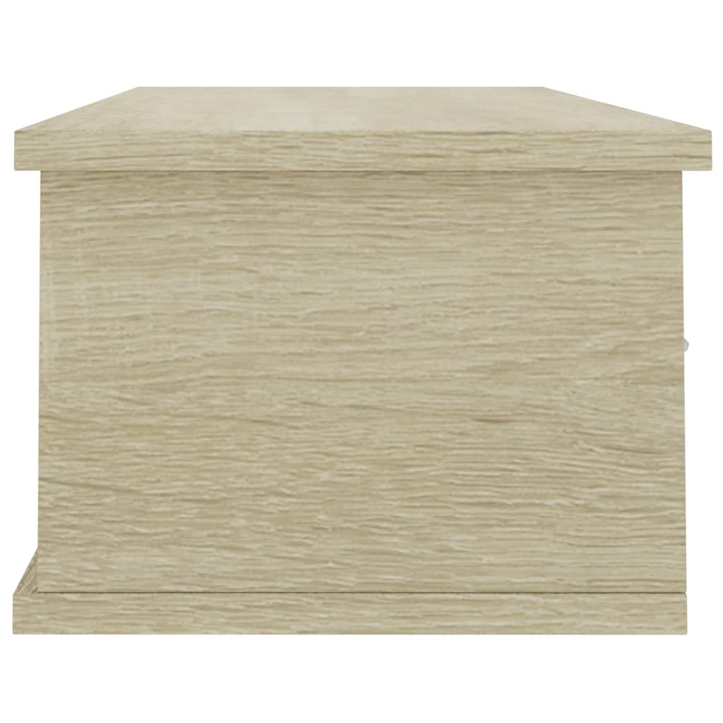Wall-mounted Drawer Shelf Sonoma Oak 88x26x18.5 cm Chipboard- Wall Shelves & Ledges - HomeShopIreland - Home Shop Ireland - Wall Shelves & Ledges - Wall-mounted Drawer Shelf Sonoma Oak 88x26x18.5 cm Chipboard