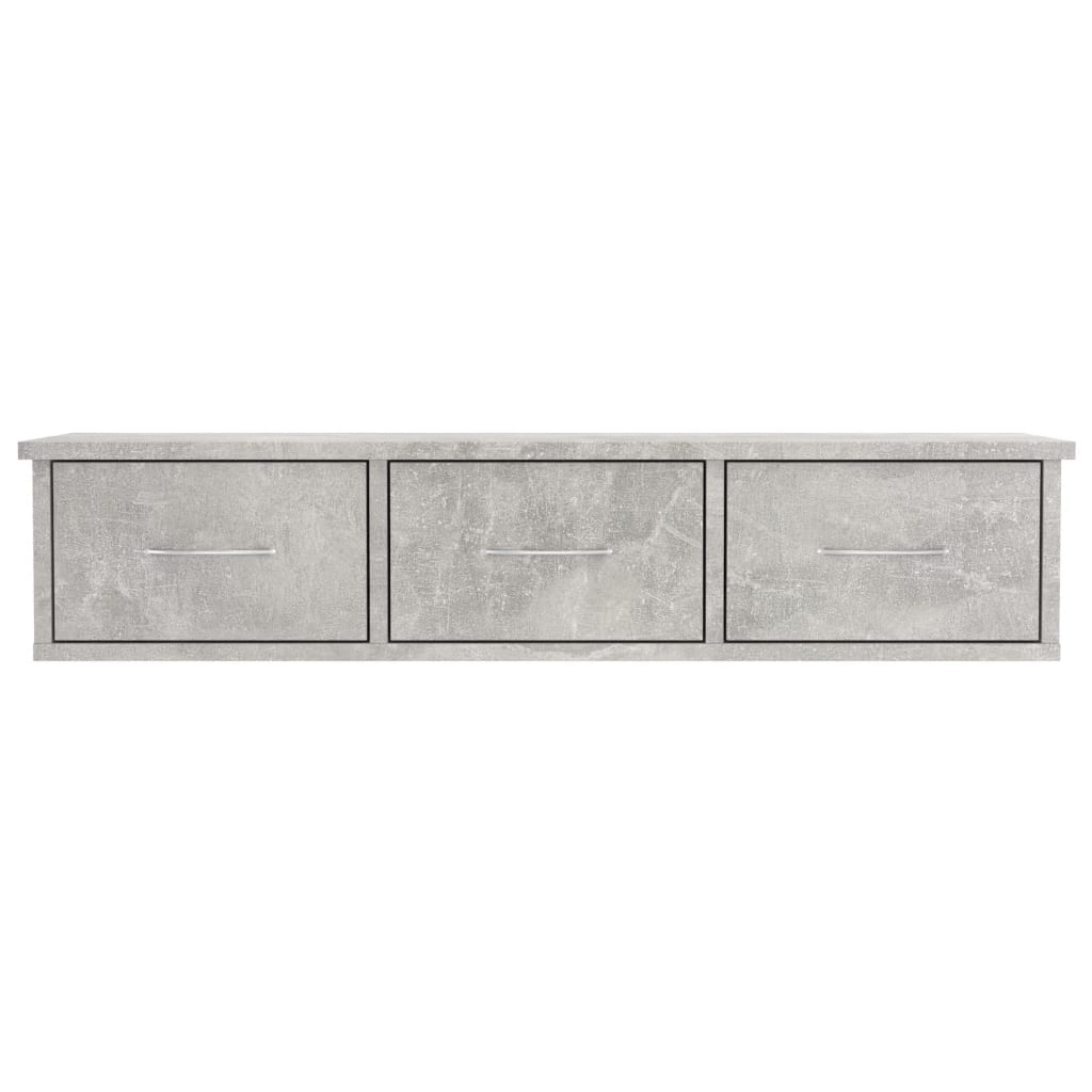 Wall-mounted Drawer Shelf Concrete Grey 88x26x18.5 cm Chipboard- Wall Shelves & Ledges - HomeShopIreland - Home Shop Ireland - Wall Shelves & Ledges - Wall-mounted Drawer Shelf Concrete Grey 88x26x18.5 cm Chipboard