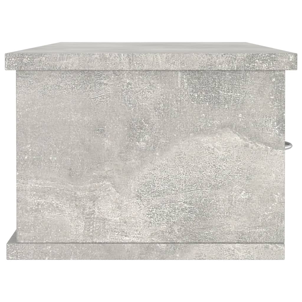 Wall-mounted Drawer Shelf Concrete Grey 88x26x18.5 cm Chipboard- Wall Shelves & Ledges - HomeShopIreland - Home Shop Ireland - Wall Shelves & Ledges - Wall-mounted Drawer Shelf Concrete Grey 88x26x18.5 cm Chipboard