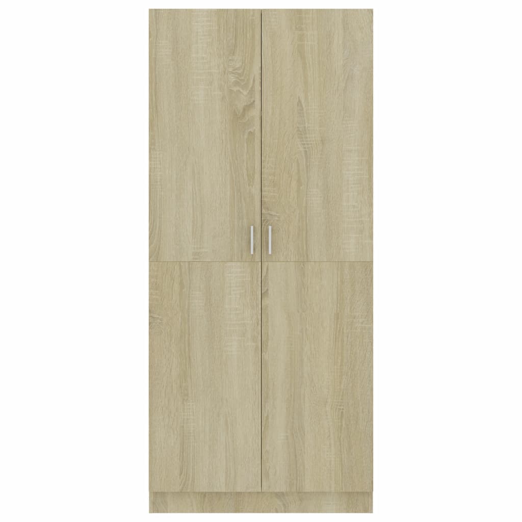 Wardrobe Sonoma Oak 80x52x180 cm Chipboard- Cupboards & Wardrobes - HomeShopIreland - Home Shop Ireland - Cupboards & Wardrobes - Wardrobe Sonoma Oak 80x52x180 cm Chipboard