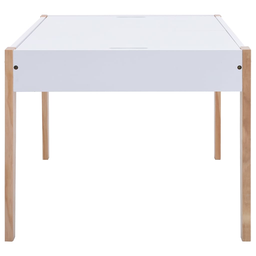3 Piece Kids Storage Chalkboard Table Chair Set Black and White- Baby & Toddler Furniture Sets - HomeShopIreland - Home Shop Ireland - Baby & Toddler Furniture Sets - 3 Piece Kids Storage Chalkboard Table Chair Set Black and White