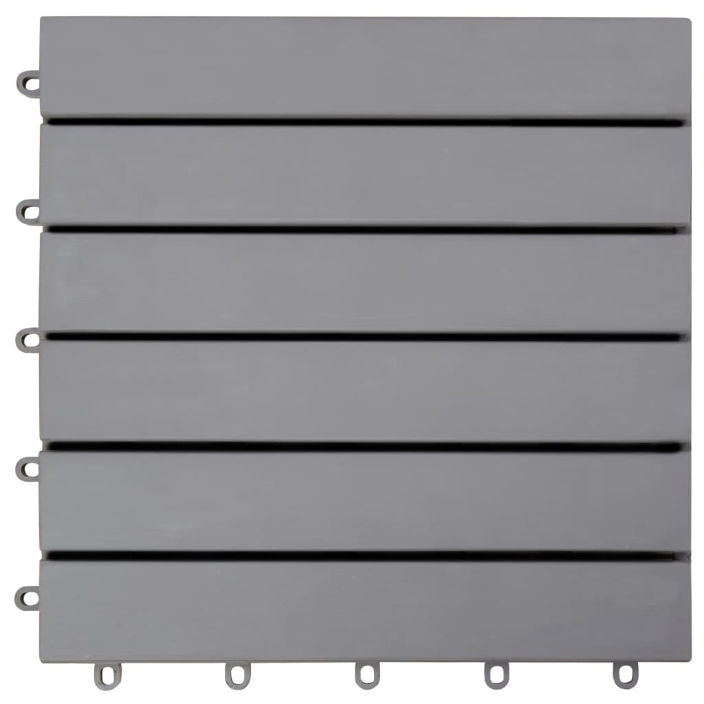Decking Tiles 10 pcs Grey Wash 30x30 cm Solid Acacia Wood- Flooring & Carpet - HomeShopIreland - Home Shop Ireland - Flooring & Carpet - Decking Tiles 10 pcs Grey Wash 30x30 cm Solid Acacia Wood