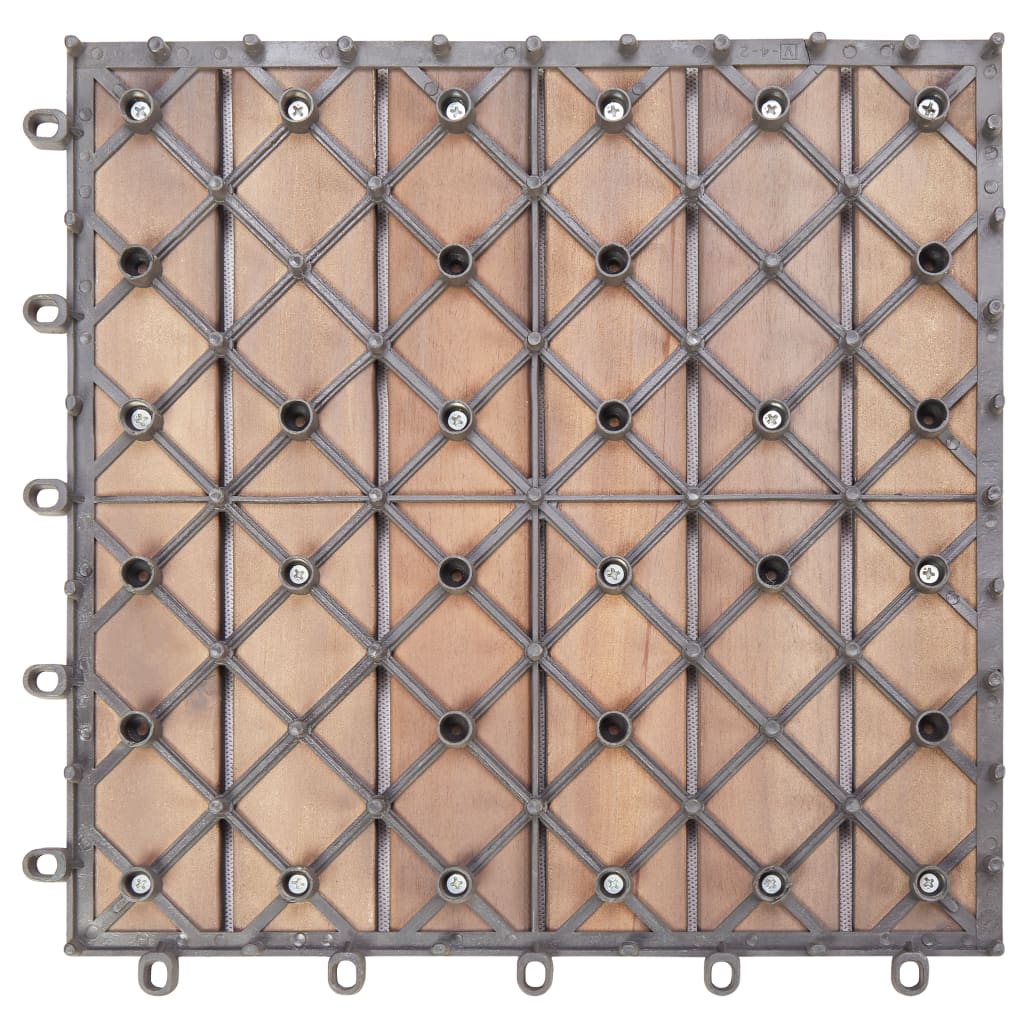 Decking Tiles 10 pcs Grey Wash 30x30 cm Solid Acacia Wood- Flooring & Carpet - HomeShopIreland - Home Shop Ireland - Flooring & Carpet - Decking Tiles 10 pcs Grey Wash 30x30 cm Solid Acacia Wood