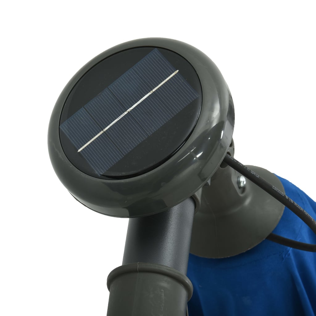 Cantilever Umbrella with LED Lights and Steel Pole 300 cm Azure- Outdoor Umbrellas & Sunshades - HomeShopIreland - Home Shop Ireland - Outdoor Umbrellas & Sunshades - Cantilever Umbrella with LED Lights and Steel Pole 300 cm Azure