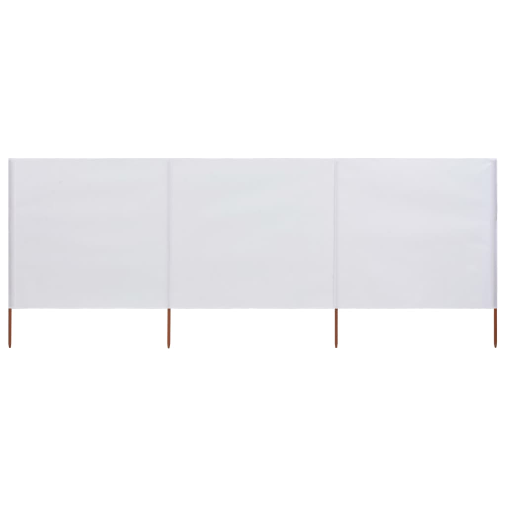 3-panel Wind Screen Fabric 400x80 cm Sand White- Outdoor Umbrellas & Sunshades - HomeShopIreland - Home Shop Ireland - Outdoor Umbrellas & Sunshades - 3-panel Wind Screen Fabric 400x80 cm Sand White
