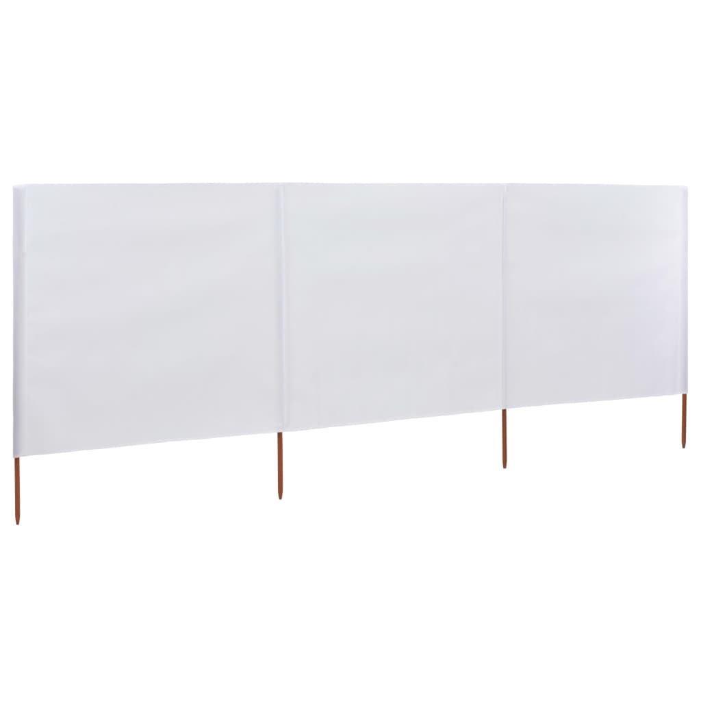 3-panel Wind Screen Fabric 400x80 cm Sand White- Outdoor Umbrellas & Sunshades - HomeShopIreland - Home Shop Ireland - Outdoor Umbrellas & Sunshades - 3-panel Wind Screen Fabric 400x80 cm Sand White