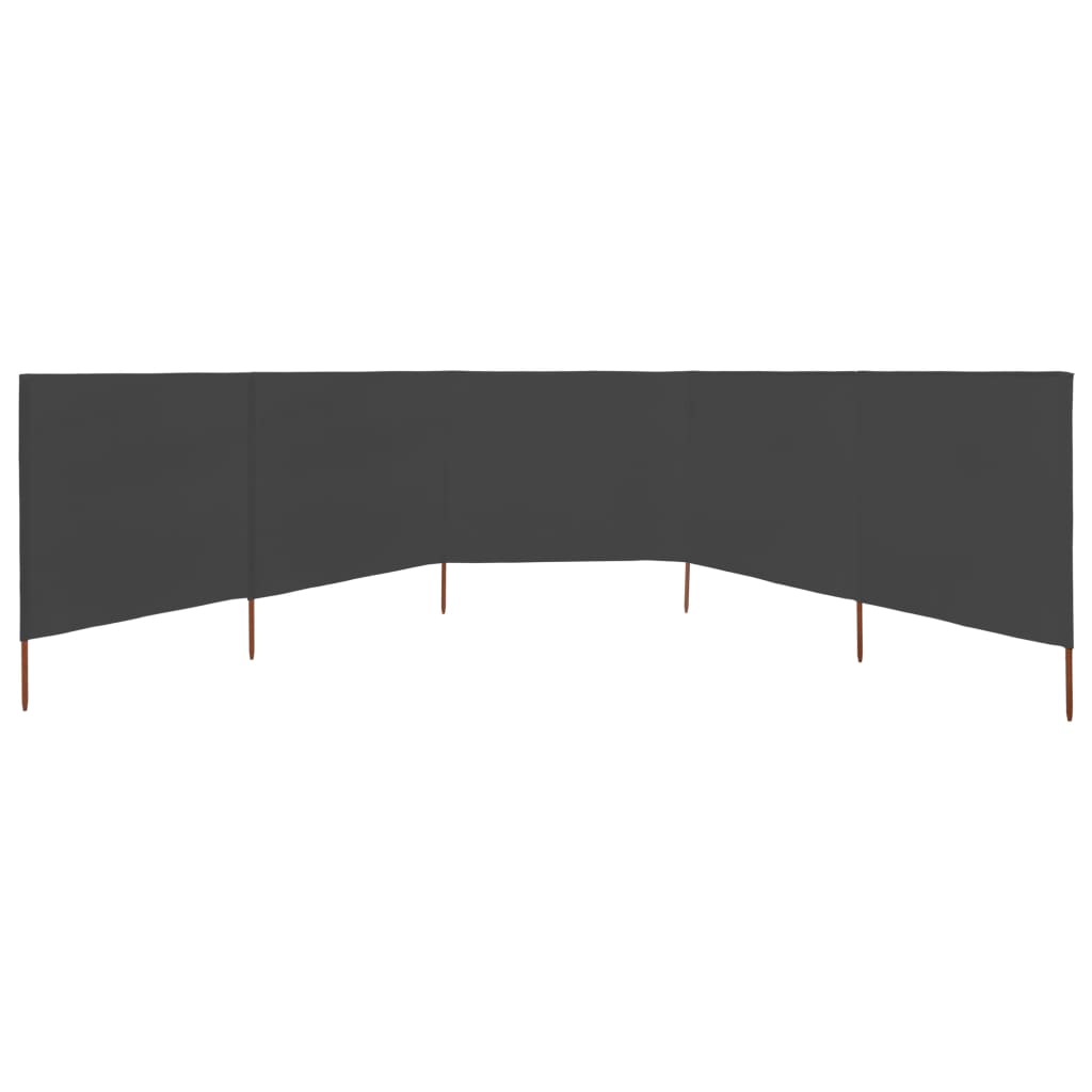 5-panel Wind Screen Fabric 600x120 cm Anthracite- Outdoor Umbrellas & Sunshades - HomeShopIreland - Home Shop Ireland - Outdoor Umbrellas & Sunshades - 5-panel Wind Screen Fabric 600x120 cm Anthracite