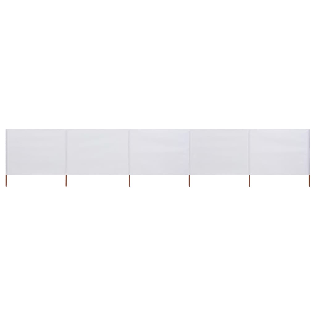 5-panel Wind Screen Fabric 600x160 cm Sand White- Outdoor Umbrellas & Sunshades - HomeShopIreland - Home Shop Ireland - Outdoor Umbrellas & Sunshades - 5-panel Wind Screen Fabric 600x160 cm Sand White
