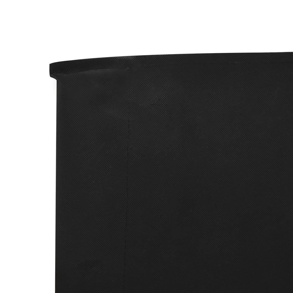 5-panel Wind Screen Fabric 600x160 cm Black- Outdoor Umbrellas & Sunshades - HomeShopIreland - Home Shop Ireland - Outdoor Umbrellas & Sunshades - 5-panel Wind Screen Fabric 600x160 cm Black