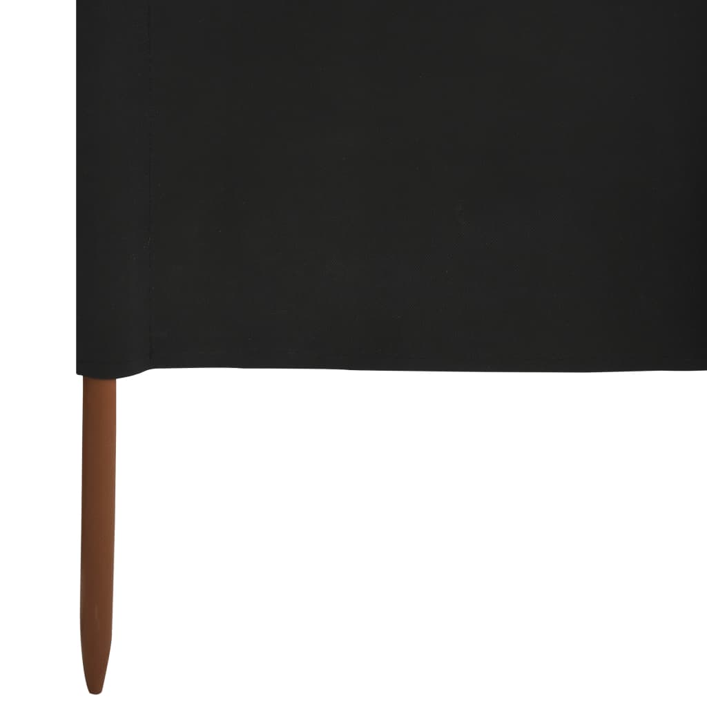 5-panel Wind Screen Fabric 600x160 cm Black- Outdoor Umbrellas & Sunshades - HomeShopIreland - Home Shop Ireland - Outdoor Umbrellas & Sunshades - 5-panel Wind Screen Fabric 600x160 cm Black