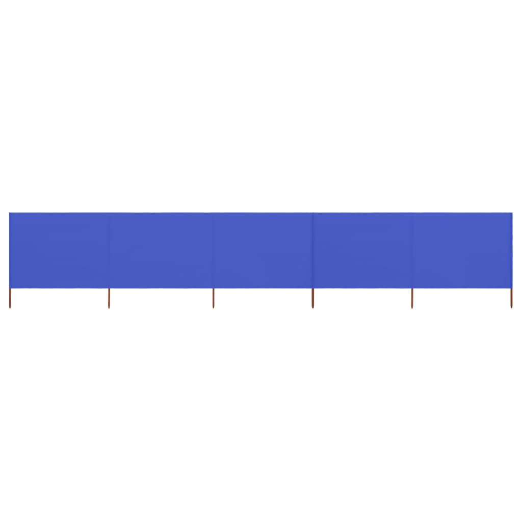 5-panel Wind Screen Fabric 600x160 cm Azure Blue- Outdoor Umbrellas & Sunshades - HomeShopIreland - Home Shop Ireland - Outdoor Umbrellas & Sunshades - 5-panel Wind Screen Fabric 600x160 cm Azure Blue
