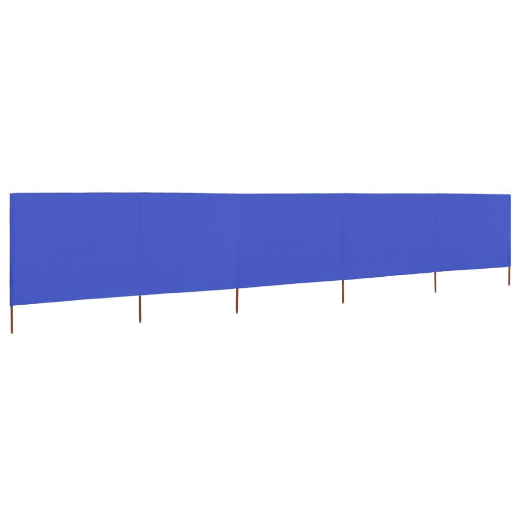 5-panel Wind Screen Fabric 600x160 cm Azure Blue- Outdoor Umbrellas & Sunshades - HomeShopIreland - Home Shop Ireland - Outdoor Umbrellas & Sunshades - 5-panel Wind Screen Fabric 600x160 cm Azure Blue
