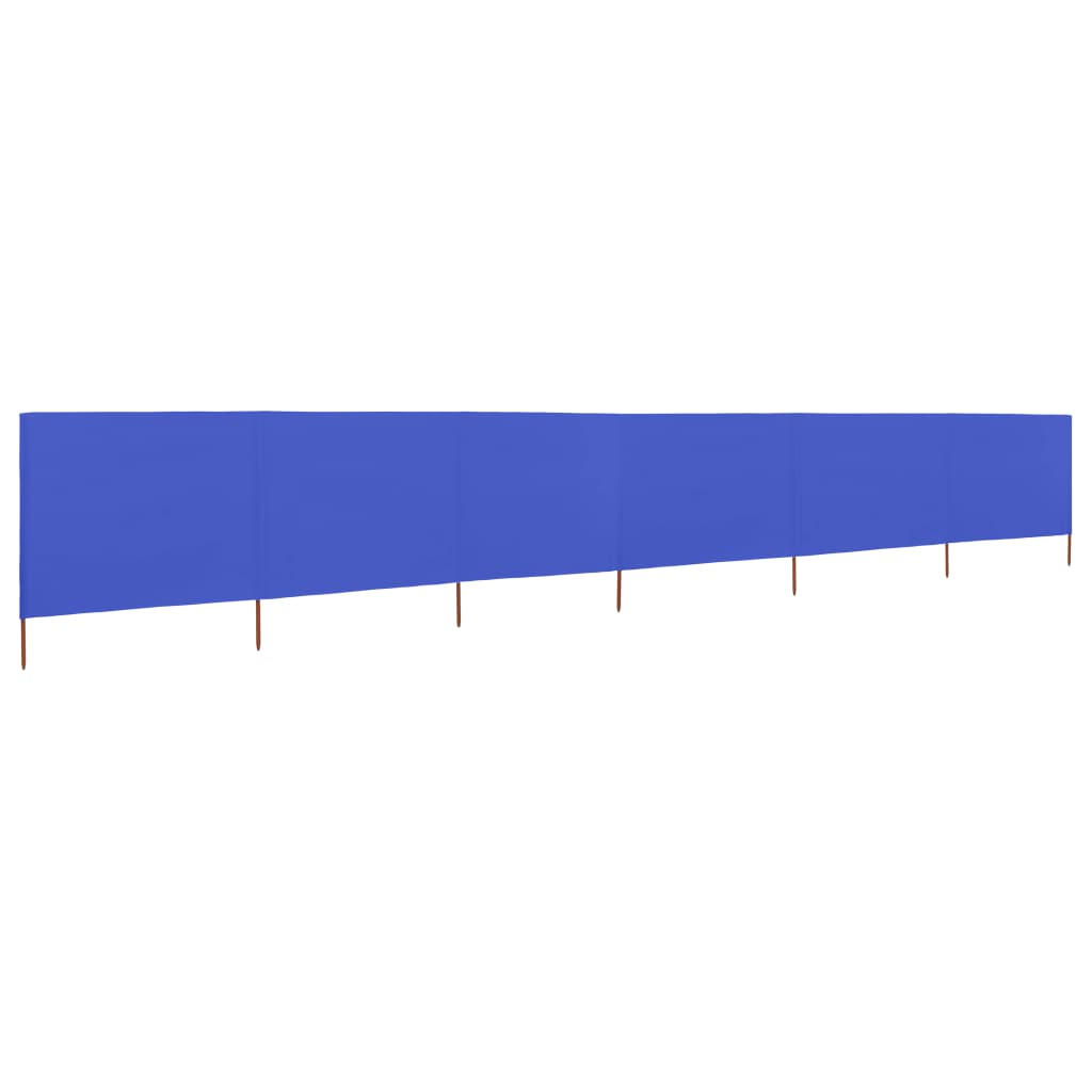 6-panel Wind Screen Fabric 800x80 cm Azure Blue- Outdoor Umbrellas & Sunshades - HomeShopIreland - Home Shop Ireland - Outdoor Umbrellas & Sunshades - 6-panel Wind Screen Fabric 800x80 cm Azure Blue