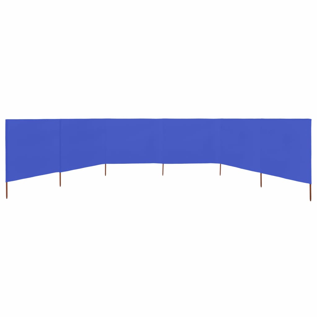 6-panel Wind Screen Fabric 800x80 cm Azure Blue- Outdoor Umbrellas & Sunshades - HomeShopIreland - Home Shop Ireland - Outdoor Umbrellas & Sunshades - 6-panel Wind Screen Fabric 800x80 cm Azure Blue