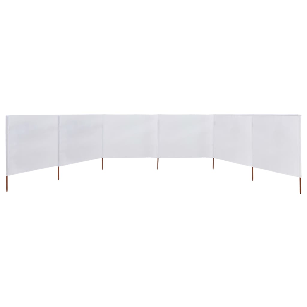 6-panel Wind Screen Fabric 800x120 cm Sand White- Outdoor Umbrellas & Sunshades - HomeShopIreland - Home Shop Ireland - Outdoor Umbrellas & Sunshades - 6-panel Wind Screen Fabric 800x120 cm Sand White