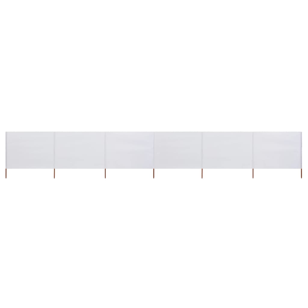 6-panel Wind Screen Fabric 800x160 cm Sand White- Outdoor Umbrellas & Sunshades - HomeShopIreland - Home Shop Ireland - Outdoor Umbrellas & Sunshades - 6-panel Wind Screen Fabric 800x160 cm Sand White
