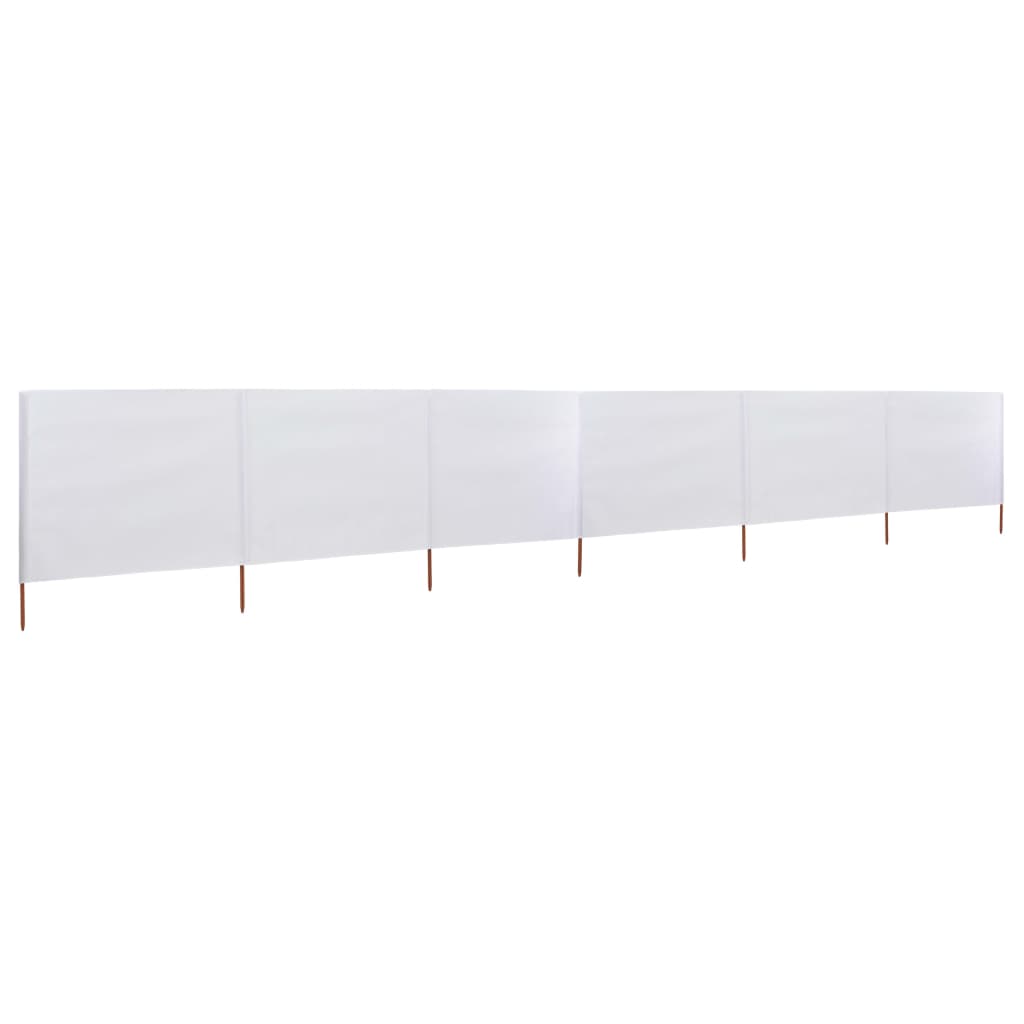 6-panel Wind Screen Fabric 800x160 cm Sand White- Outdoor Umbrellas & Sunshades - HomeShopIreland - Home Shop Ireland - Outdoor Umbrellas & Sunshades - 6-panel Wind Screen Fabric 800x160 cm Sand White
