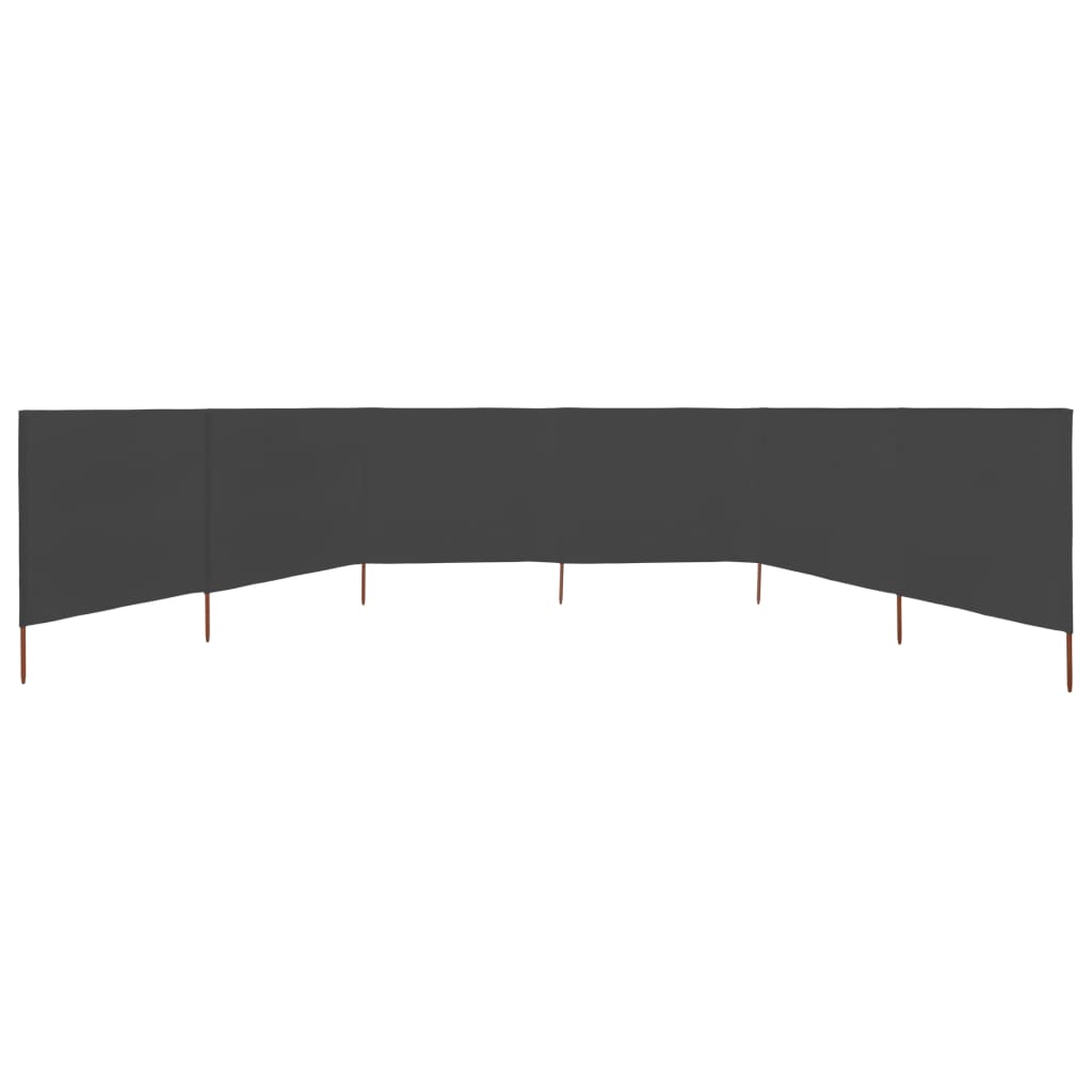 6-panel Wind Screen Fabric 800x160 cm Anthracite- Outdoor Umbrellas & Sunshades - HomeShopIreland - Home Shop Ireland - Outdoor Umbrellas & Sunshades - 6-panel Wind Screen Fabric 800x160 cm Anthracite