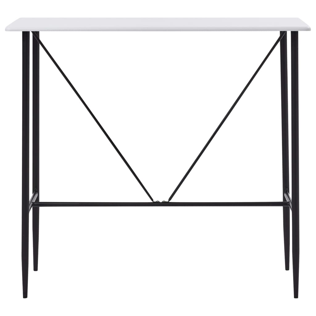 Bar Table White 120x60x110 cm MDF- Kitchen & Dining Room Tables - HomeShopIreland - Home Shop Ireland - Kitchen & Dining Room Tables - Bar Table White 120x60x110 cm MDF
