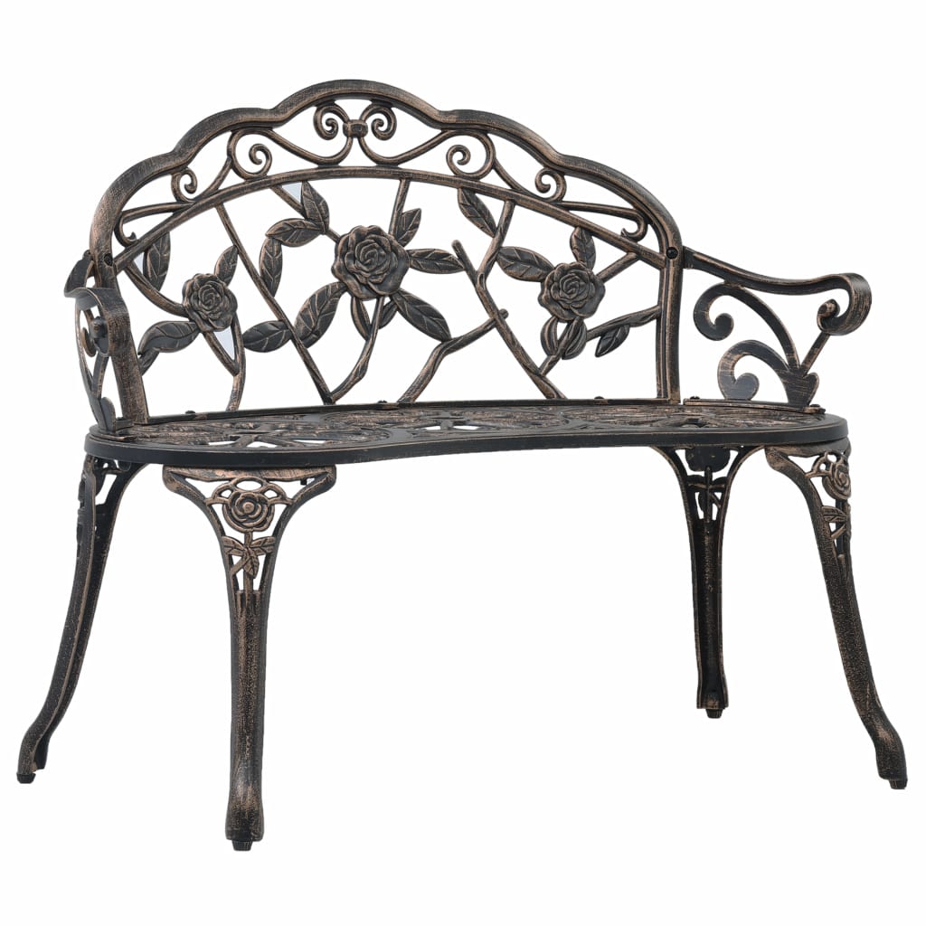 Bistro Bench 100cm Bronze Cast Aluminium- Outdoor Benches - HomeShopIreland - Home Shop Ireland - Outdoor Benches - Bistro Bench 100cm Bronze Cast Aluminium