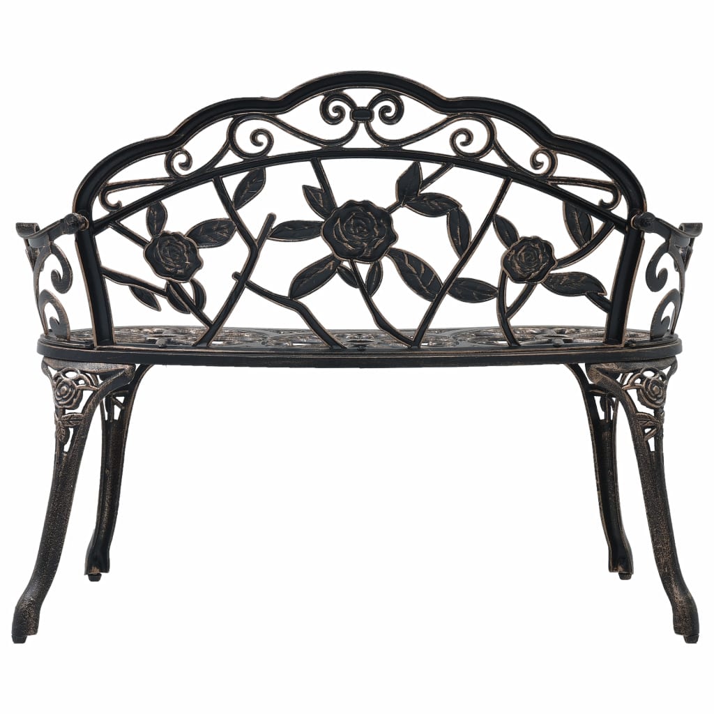 Bistro Bench 100cm Bronze Cast Aluminium- Outdoor Benches - HomeShopIreland - Home Shop Ireland - Outdoor Benches - Bistro Bench 100cm Bronze Cast Aluminium