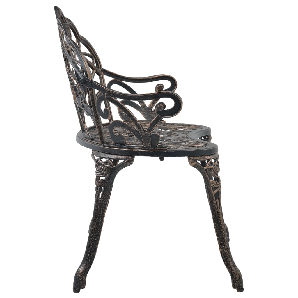 Bistro Bench 100cm Bronze Cast Aluminium- Outdoor Benches - HomeShopIreland - Home Shop Ireland - Outdoor Benches - Bistro Bench 100cm Bronze Cast Aluminium