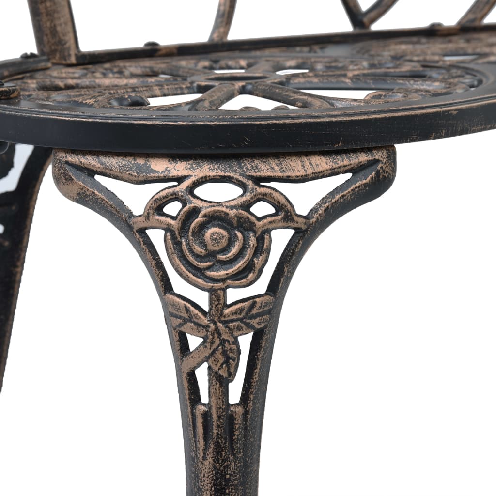 Bistro Bench 100cm Bronze Cast Aluminium- Outdoor Benches - HomeShopIreland - Home Shop Ireland - Outdoor Benches - Bistro Bench 100cm Bronze Cast Aluminium