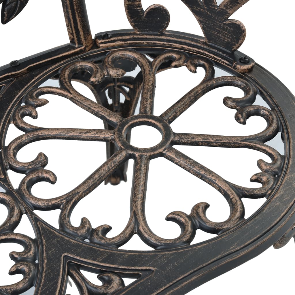 Bistro Bench 100cm Bronze Cast Aluminium- Outdoor Benches - HomeShopIreland - Home Shop Ireland - Outdoor Benches - Bistro Bench 100cm Bronze Cast Aluminium