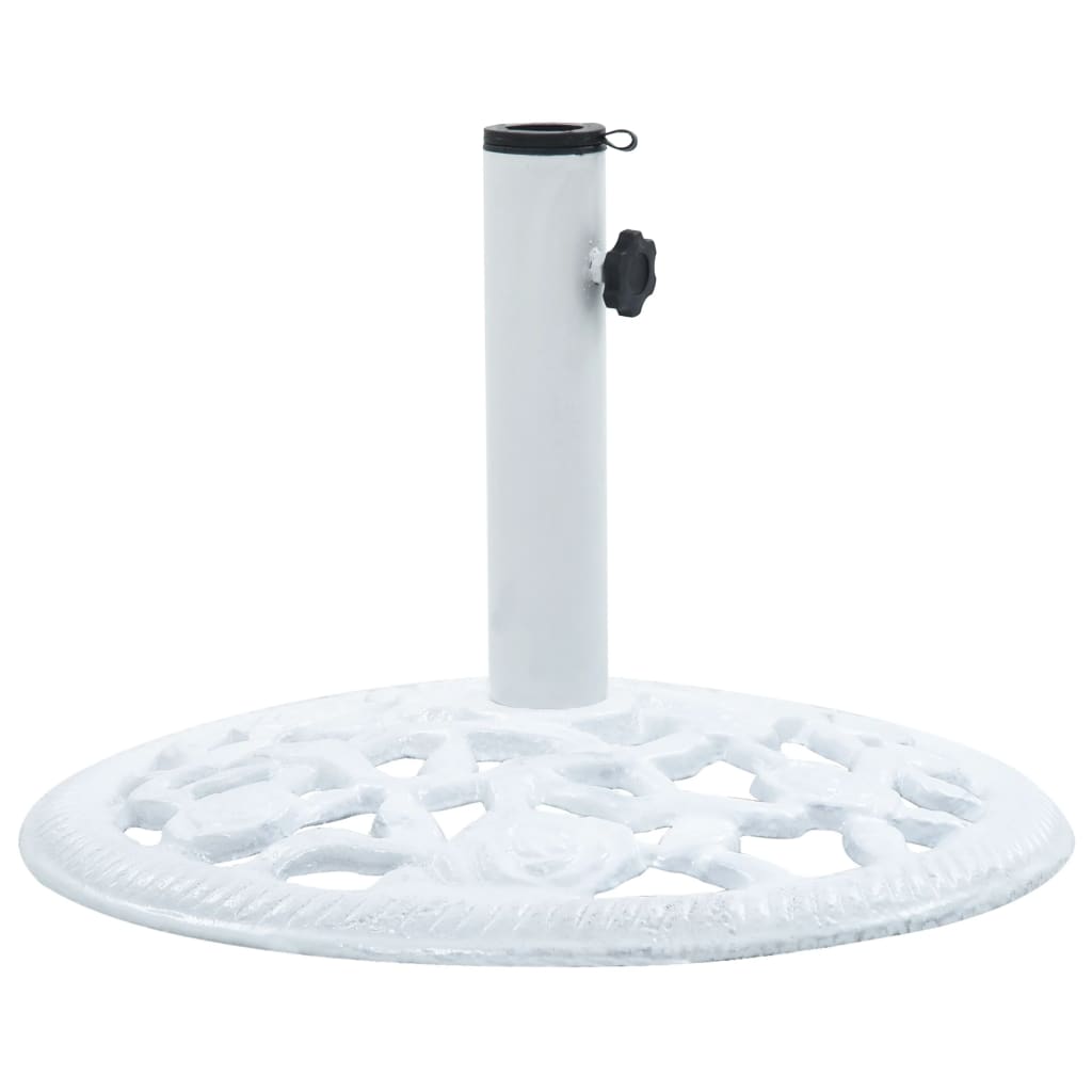 Umbrella Base White 12 kg 48 cm Cast Iron- Outdoor Umbrella Bases - HomeShopIreland - Home Shop Ireland - Outdoor Umbrella Bases - Umbrella Base White 12 kg 48 cm Cast Iron