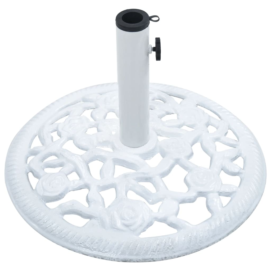 Umbrella Base White 12 kg 48 cm Cast Iron- Outdoor Umbrella Bases - HomeShopIreland - Home Shop Ireland - Outdoor Umbrella Bases - Umbrella Base White 12 kg 48 cm Cast Iron