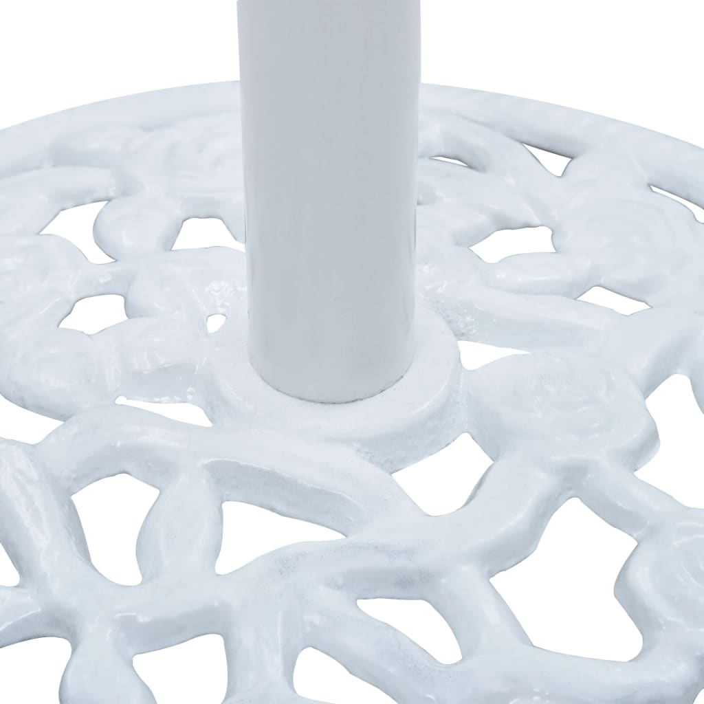 Umbrella Base White 12 kg 48 cm Cast Iron- Outdoor Umbrella Bases - HomeShopIreland - Home Shop Ireland - Outdoor Umbrella Bases - Umbrella Base White 12 kg 48 cm Cast Iron